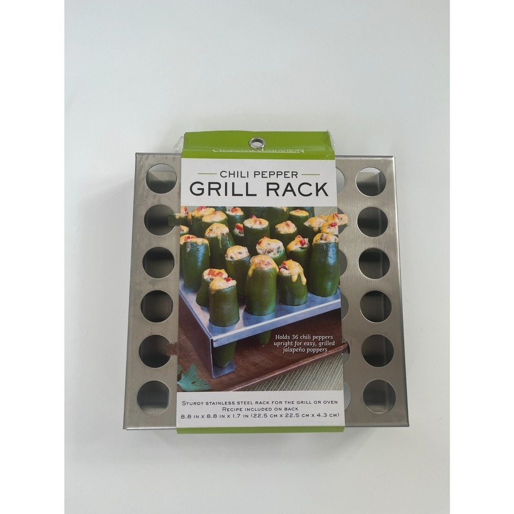 Charcoal Companion 36-Pepper Stainless Steel Roasting Rack Brand New